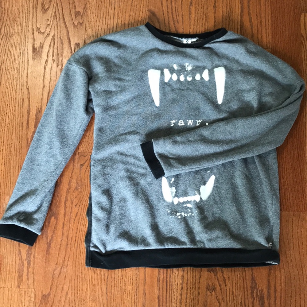 vans grey sweater